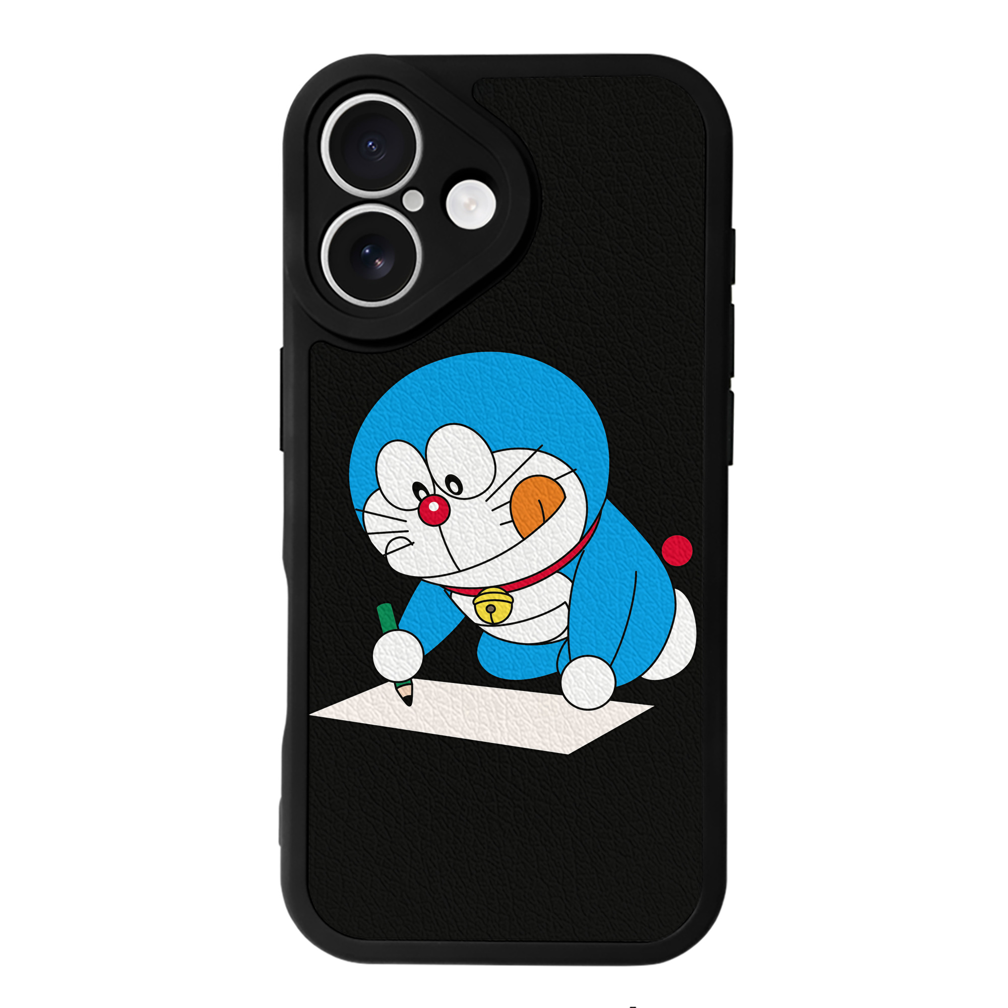 （画像用） ドラえもん Doraemon 【iPhone 16シリーズ対応】シリコンスマホケース（レザー調） 材質：シリコン